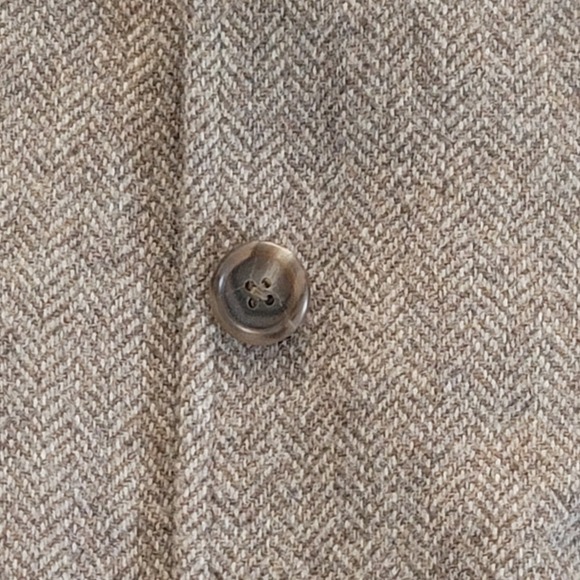 Vtg Lauren Ralph Lauren Herringbone Wool Equestrian SportsCoat Size 6 P - Picture 9 of 12